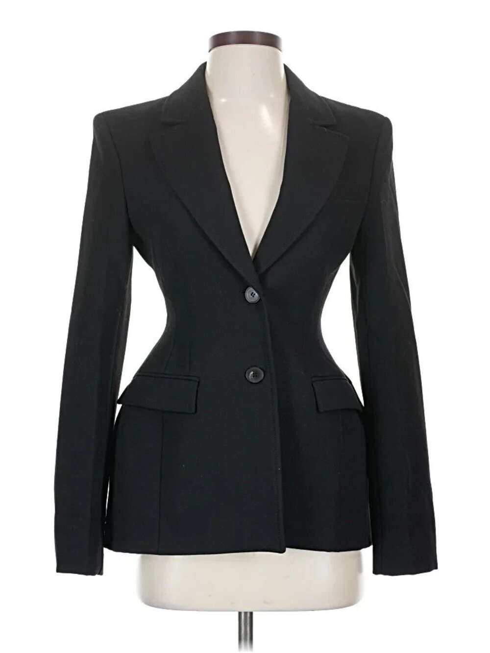 Zara Black Tailored Two-Button Blazer